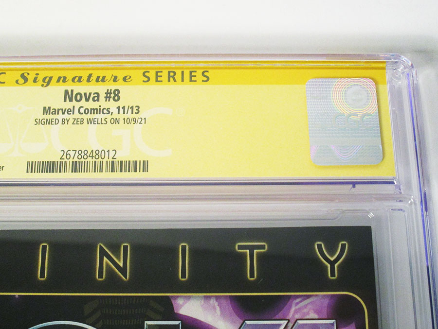Nova Vol 5 #8 Cover D Signed By Zeb Wells CGC 9.6