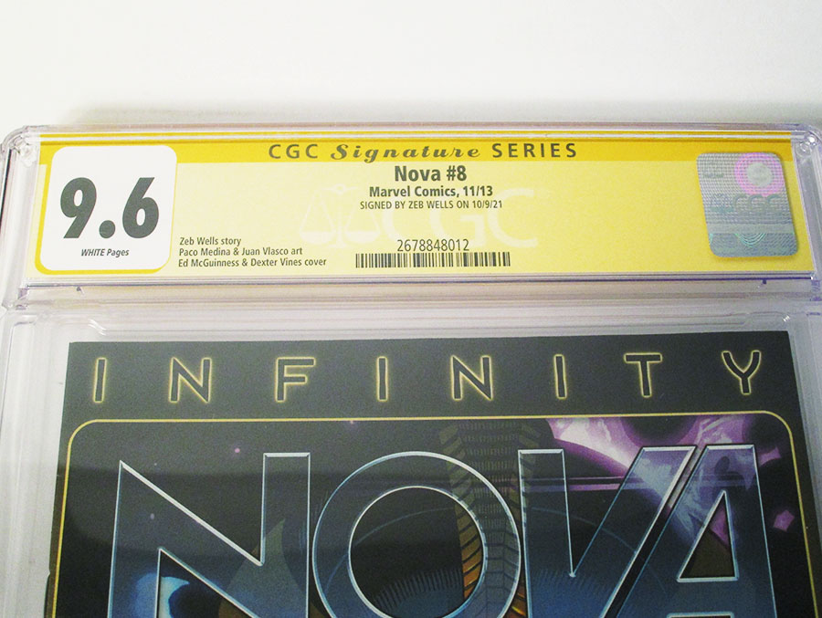Nova Vol 5 #8 Cover D Signed By Zeb Wells CGC 9.6