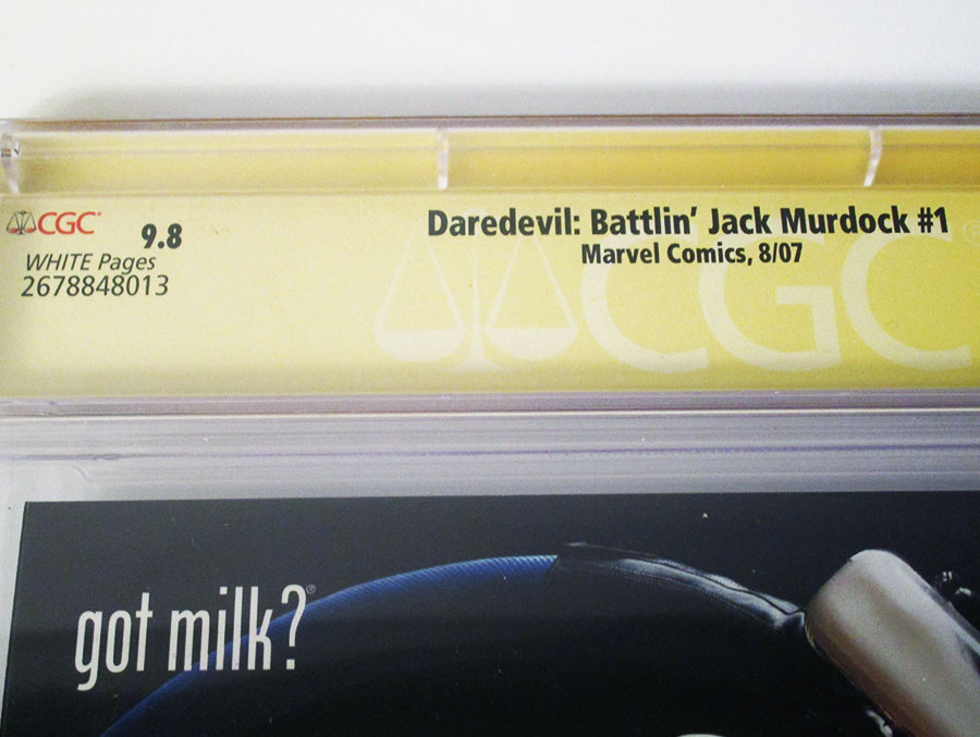 Daredevil Battlin Jack Murdock #1 Cover B Signed By Zeb Wells CGC 9.8