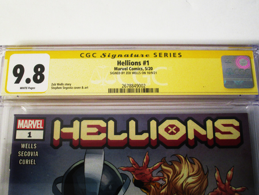 Hellions #1 Cover H Signed By Zeb Wells CGC 9.8
