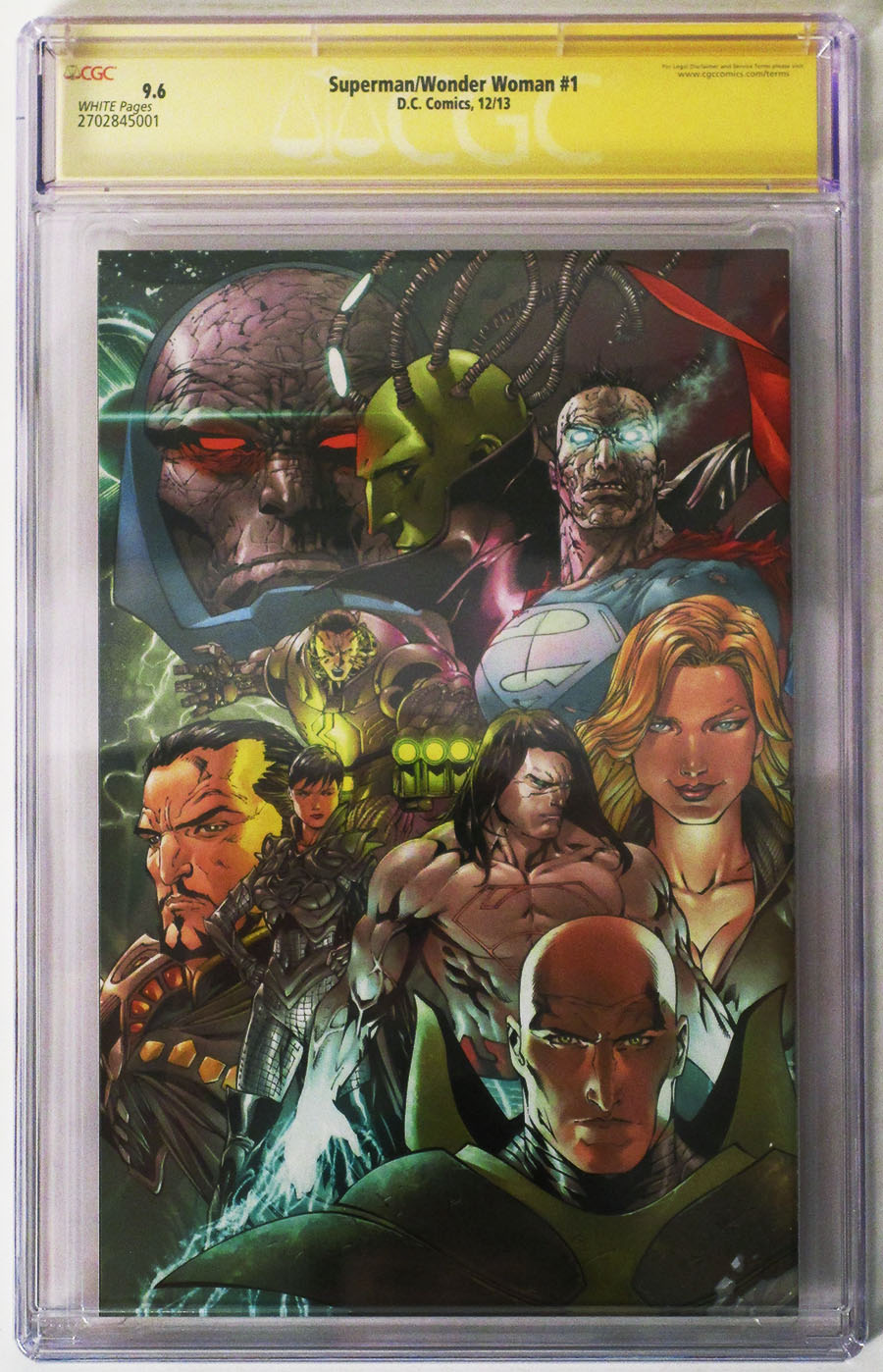 Superman Wonder Woman #1 Cover I Regular Tony S Daniel Cover Signed By Charles Soule CGC 9.6