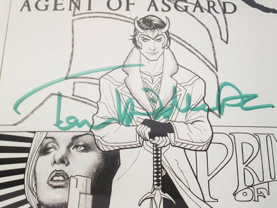 Loki Agent Of Asgard #1 Cover G Incentive Frank Cho Sketch Variant Cover Signed By Tom Hiddleston CGC 9.6