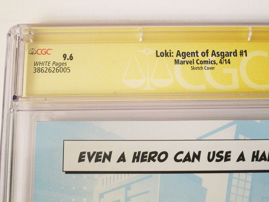 Loki Agent Of Asgard #1 Cover G Incentive Frank Cho Sketch Variant Cover Signed By Tom Hiddleston CGC 9.6