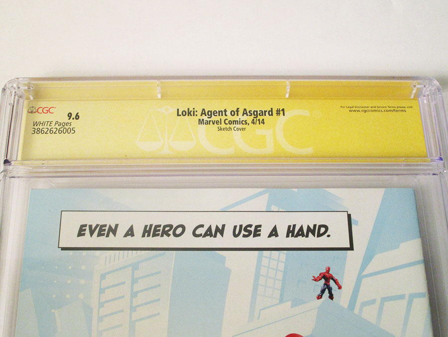 Loki Agent Of Asgard #1 Cover G Incentive Frank Cho Sketch Variant Cover Signed By Tom Hiddleston CGC 9.6