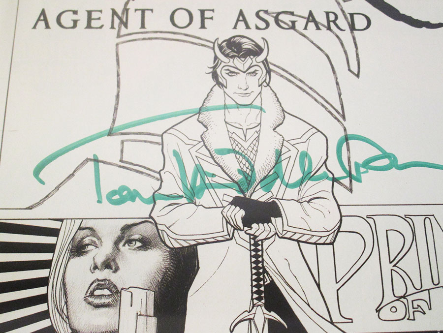 Loki Agent Of Asgard #1 Cover H Incentive Frank Cho Sketch Variant Cover Signed By Tom Hiddleston CGC 9.8