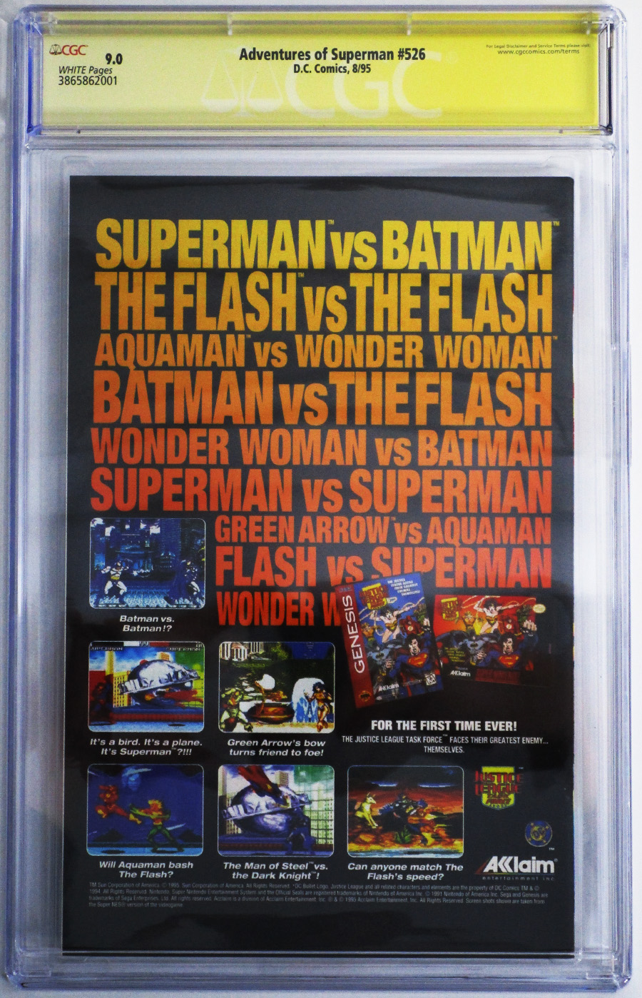 Adventures Of Superman #526 Cover C Signed By Idris Elba CGC 9