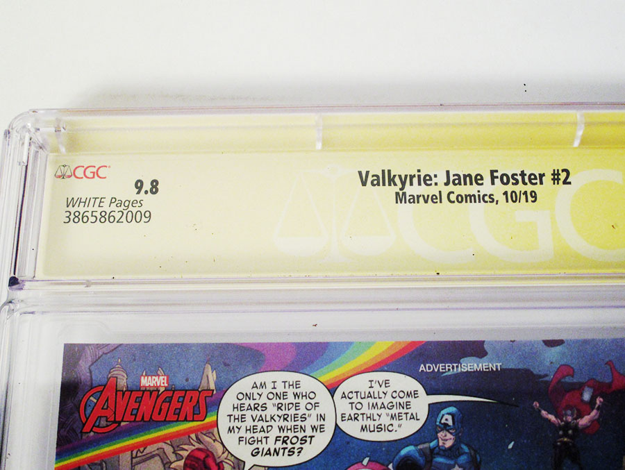 Valkyrie Jane Foster #2 Cover F 1st Ptg Regular Mahmud Asrar Cover Signed By Idris Elba CGC 9.8