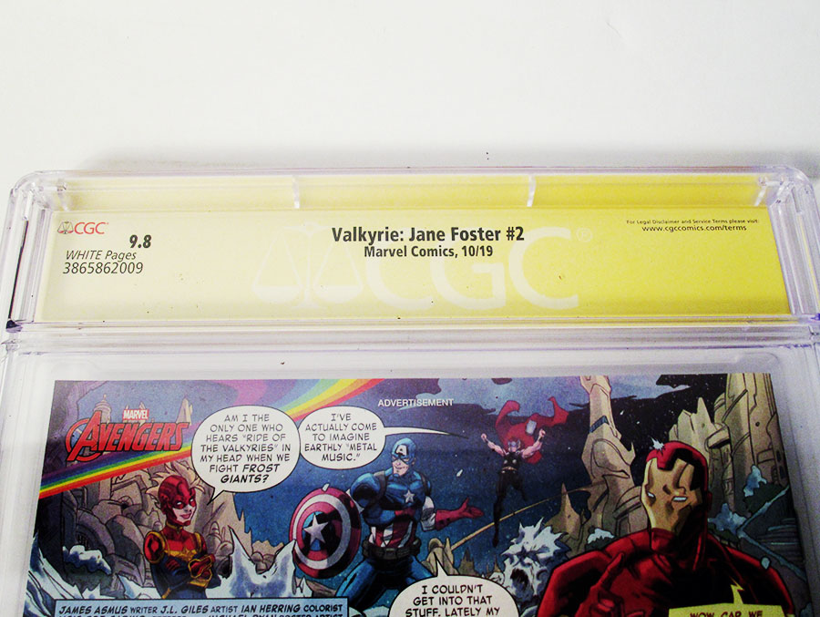 Valkyrie Jane Foster #2 Cover F 1st Ptg Regular Mahmud Asrar Cover Signed By Idris Elba CGC 9.8