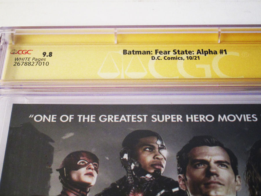 Batman Fear State Alpha #1 (One Shot) Cover F Regular Ben Oliver Cover Signed By James Tynion IV CGC 9.8