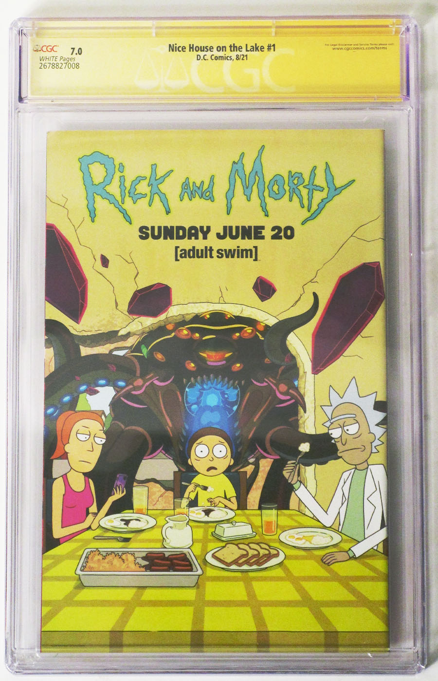 Nice House On The Lake #1 Cover I Regular Alvaro Martinez Bueno Cover Signed By James Tynion IV CGC 7