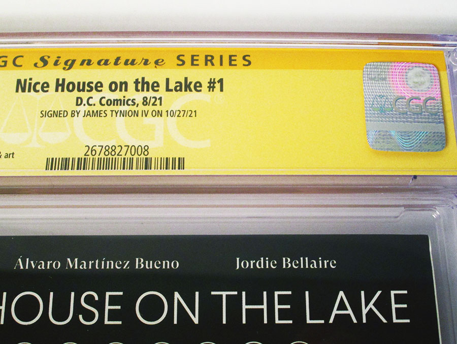 Nice House On The Lake #1 Cover I Regular Alvaro Martinez Bueno Cover Signed By James Tynion IV CGC 7