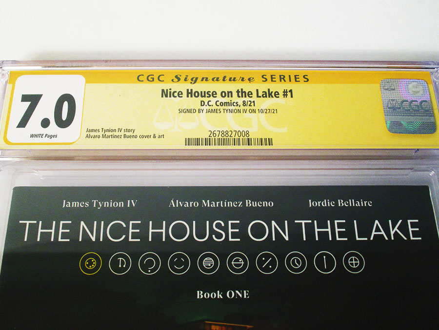 Nice House On The Lake #1 Cover I Regular Alvaro Martinez Bueno Cover Signed By James Tynion IV CGC 7