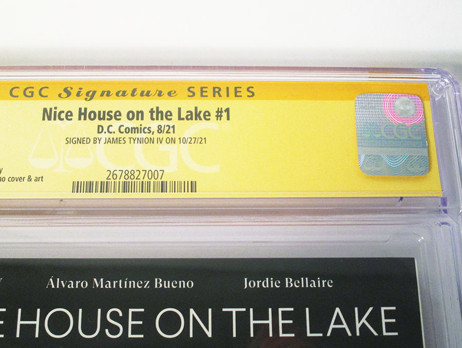 Nice House On The Lake #1 Cover J Regular Alvaro Martinez Bueno Cover Signed By James Tynion IV CGC 7.5