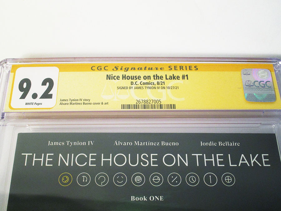 Nice House On The Lake #1 Cover K Regular Alvaro Martinez Bueno Cover Signed By James Tynion IV CGC 9.2