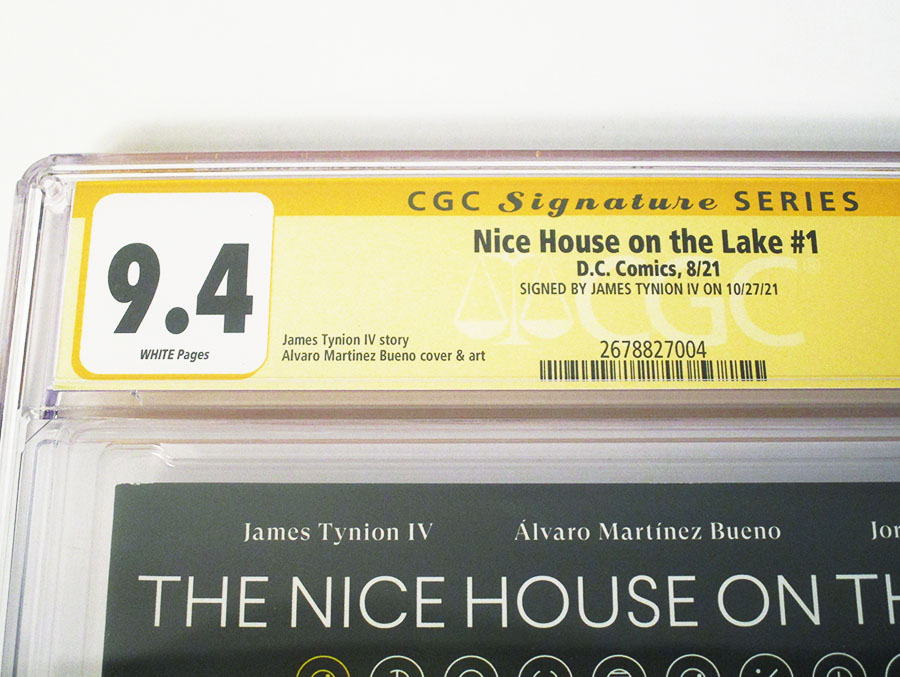 Nice House On The Lake #1 Cover L Regular Alvaro Martinez Bueno Cover Signed By James Tynion IV CGC 9.4