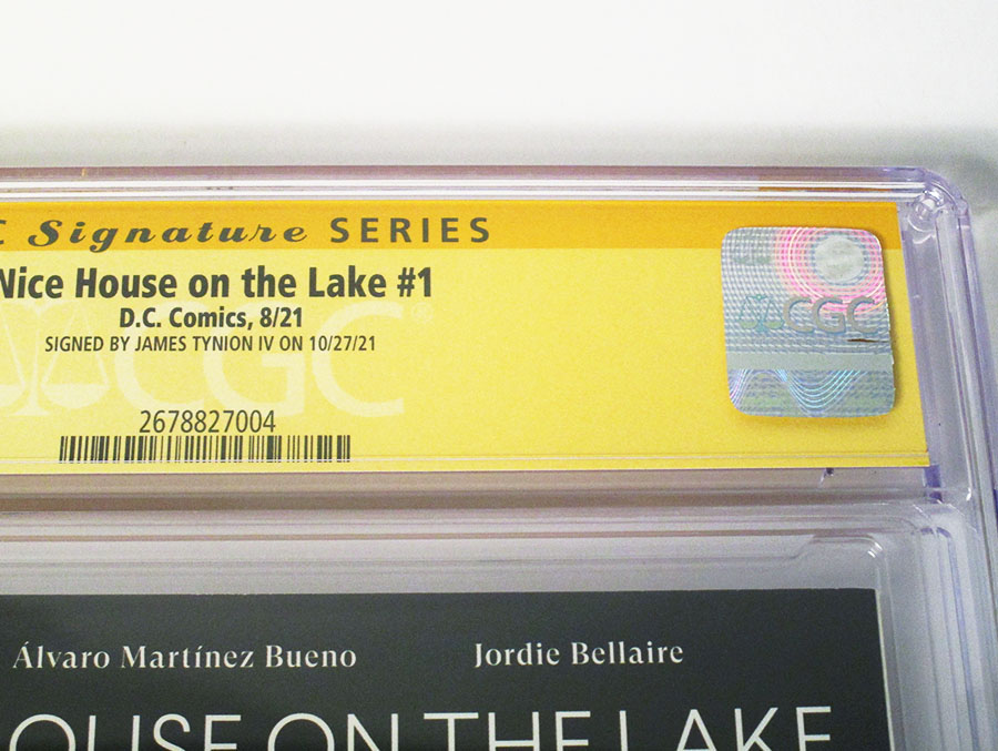 Nice House On The Lake #1 Cover L Regular Alvaro Martinez Bueno Cover Signed By James Tynion IV CGC 9.4