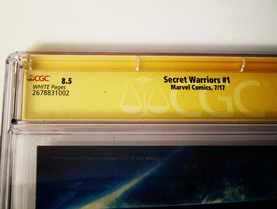 Secret Warriors Vol 2 #1 Cover F Regular Tradd Moore Cover Signed By Matthew Rosenberg CGC 8.5