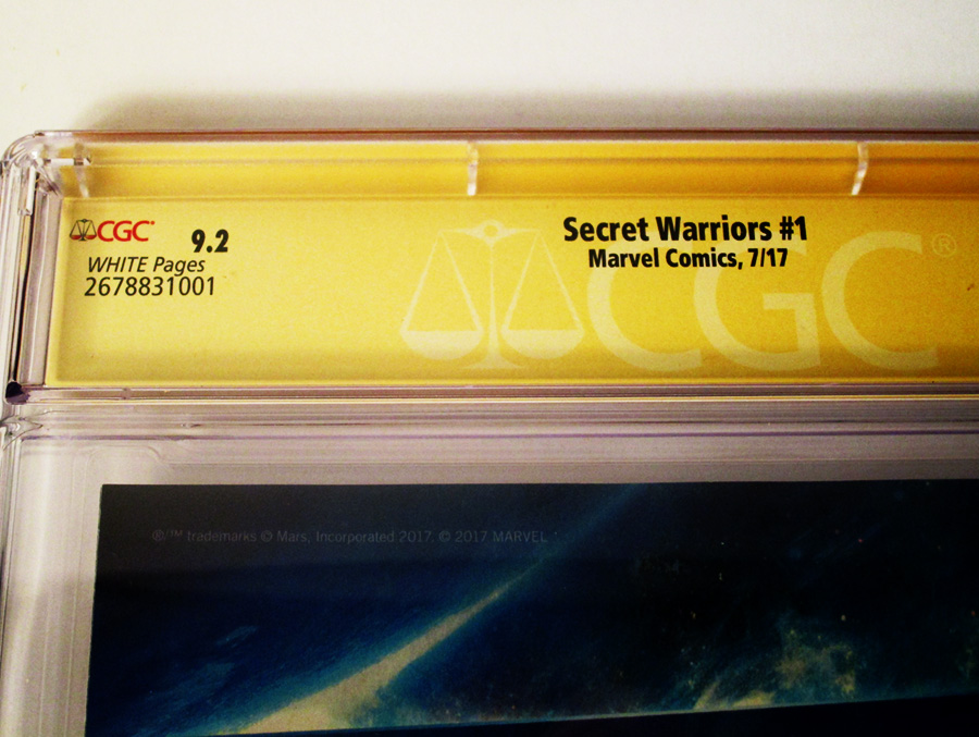 Secret Warriors Vol 2 #1 Cover G Regular Tradd Moore Cover Signed By Matthew Rosenberg CGC 9.2
