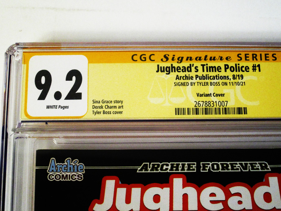 Jugheads Time Police Vol 2 #1 Cover F Variant Tyler Boss Cover Signed By Tyler Boss CGC 9.2