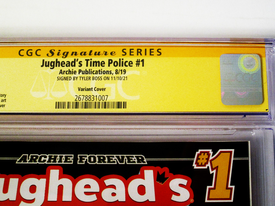 Jugheads Time Police Vol 2 #1 Cover F Variant Tyler Boss Cover Signed By Tyler Boss CGC 9.2