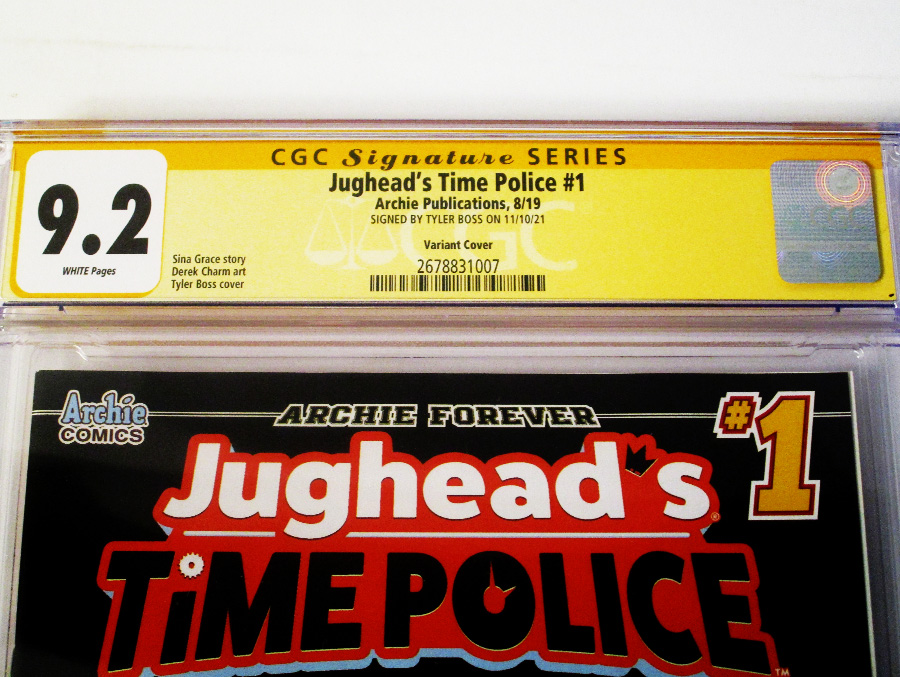 Jugheads Time Police Vol 2 #1 Cover F Variant Tyler Boss Cover Signed By Tyler Boss CGC 9.2