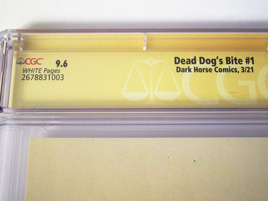 Dead Dogs Bite #1 Cover D Regular Tyler Boss Cover Signed By Tyler Boss CGC 9.6