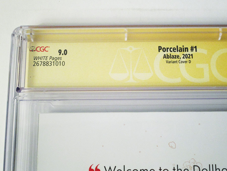 Maria Llovets Porcelain #1 Cover N Variant Tyler Boss Cover Signed By Tyler Boss CGC 9
