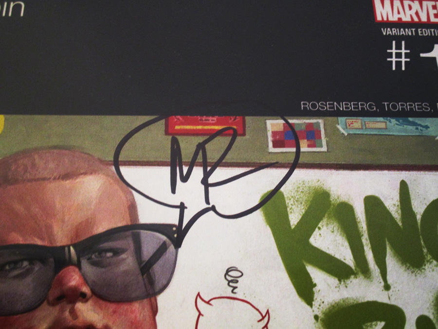 Kingpin Vol 2 #1 Cover I Variant Julian Totino Tedesco Marvel Hip-Hop Cover Signed By Matthew Rosenberg CGC 9.6