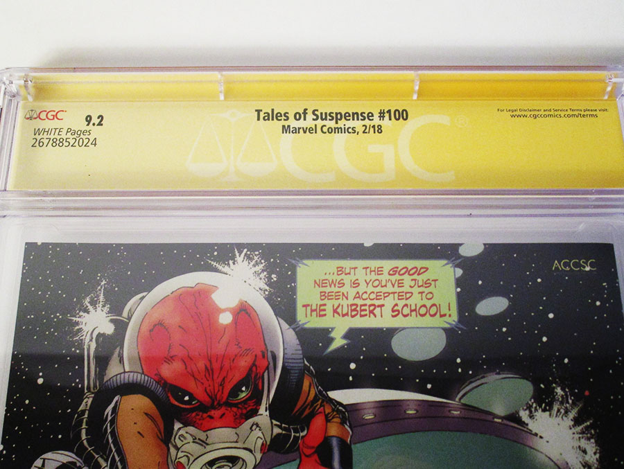Tales Of Suspense #100 Cover E Regular Marco Checchetto Cover (Marvel Legacy Tie-In) Signed By Matthew Rosenberg CGC 9.2