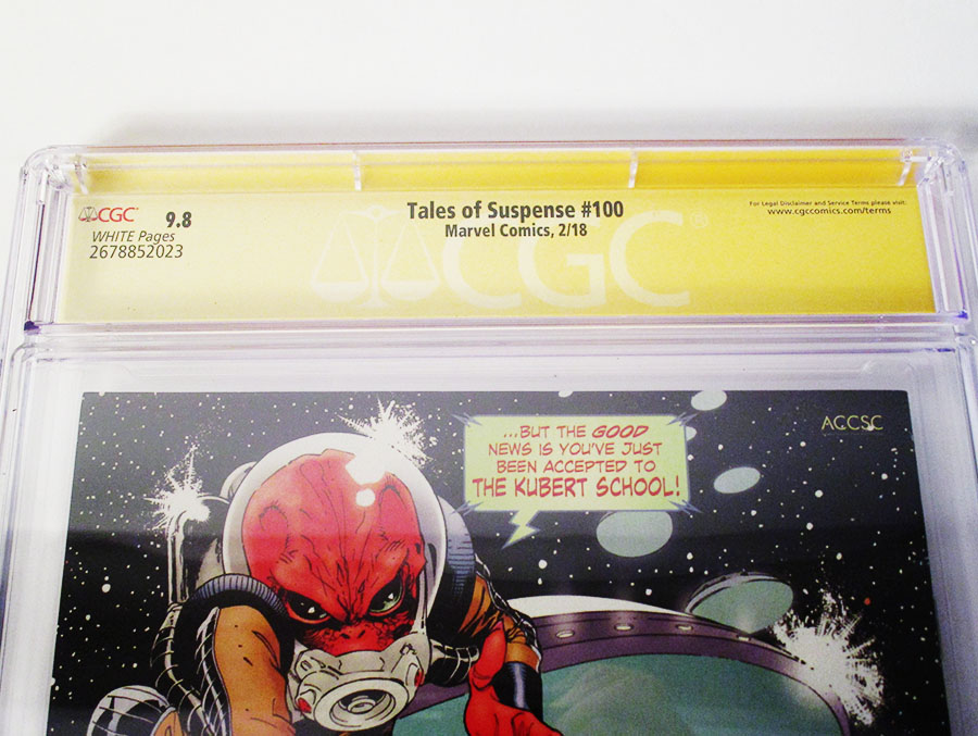 Tales Of Suspense #100 Cover F Regular Marco Checchetto Cover (Marvel Legacy Tie-In) Signed By Matthew Rosenberg CGC 9.8