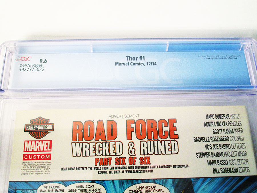 Thor Vol 4 #1 Cover P CGC 9.6 1st Ptg Regular Russell Dauterman Cover