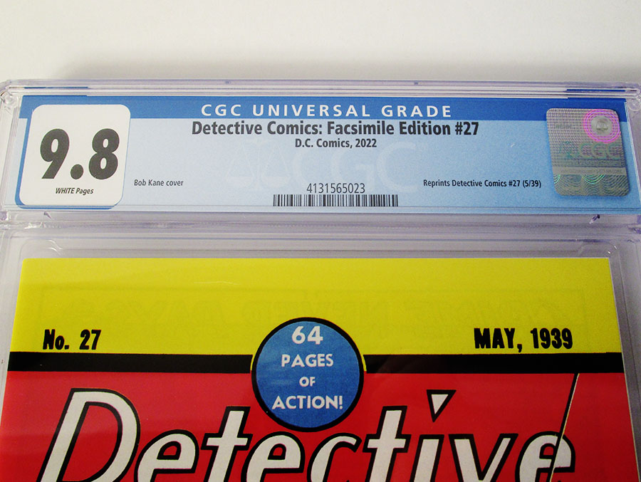 Detective Comics #27 Cover E Facsimile Edition (2022) DF CGC Graded 9.8