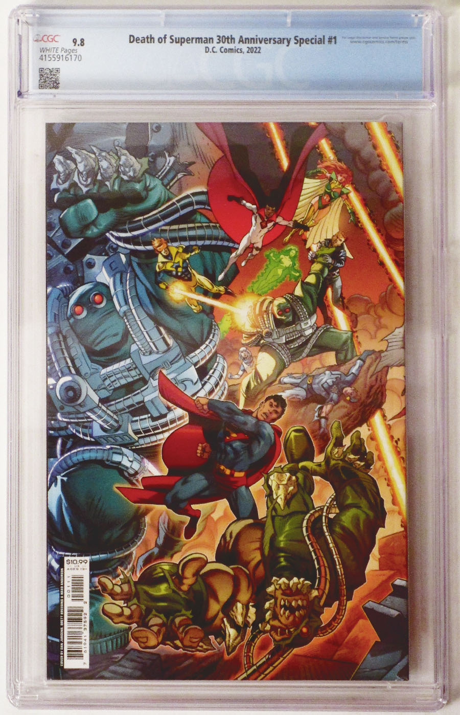 Death Of Superman 30th Anniversary Special #1 (One-Shot) Cover Q DF CGC Graded 9.8