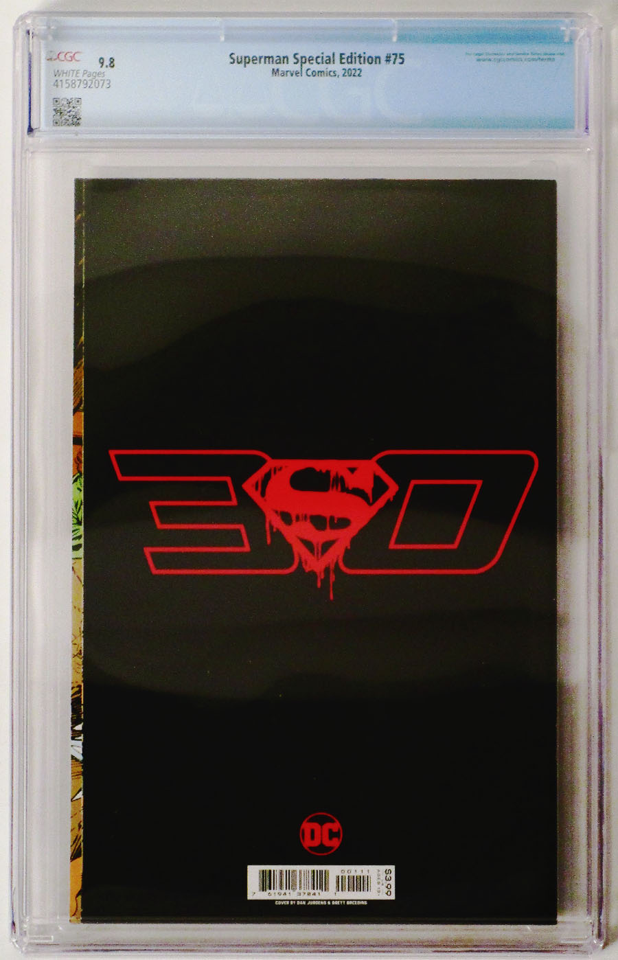 Superman Vol 2 #75 Cover M Special Edition DF CGC Graded 9.8
