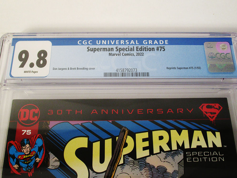 Superman Vol 2 #75 Cover M Special Edition DF CGC Graded 9.8