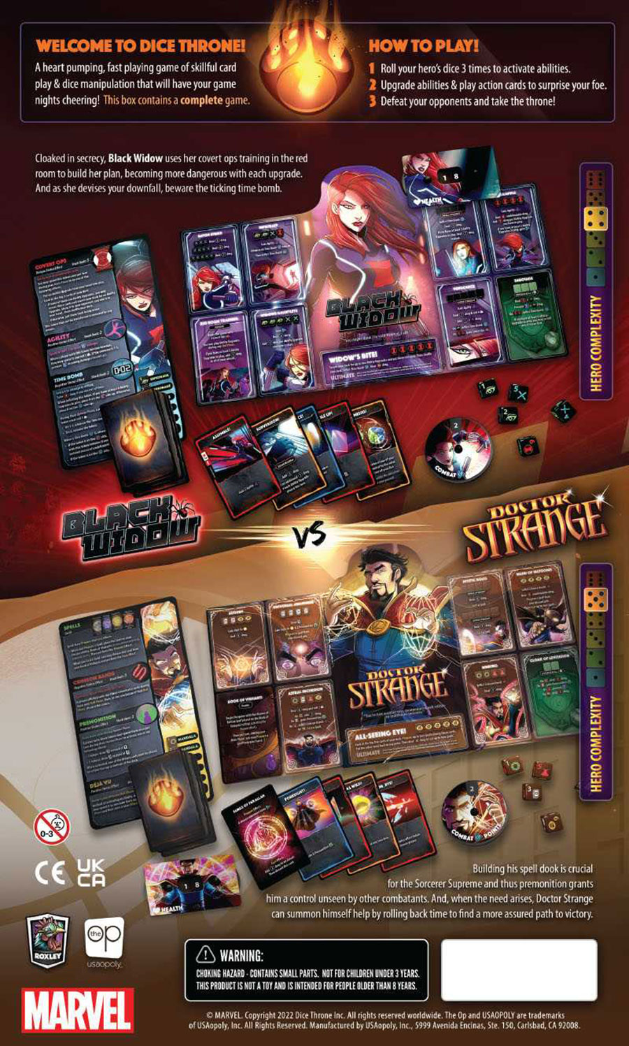 Dice Throne Marvel 2-Hero Box 2 (Black Widow & Doctor Strange)