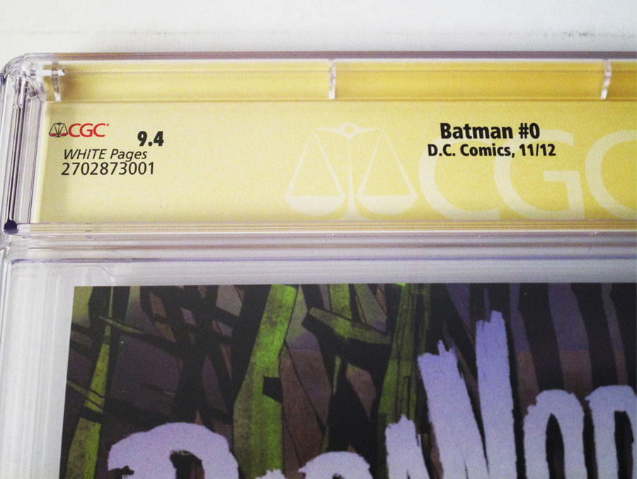Batman Vol 2 #0 Cover G Regular Greg Capullo Cover Signed By Scott Snyder and Greg Capullo CGC 9.4