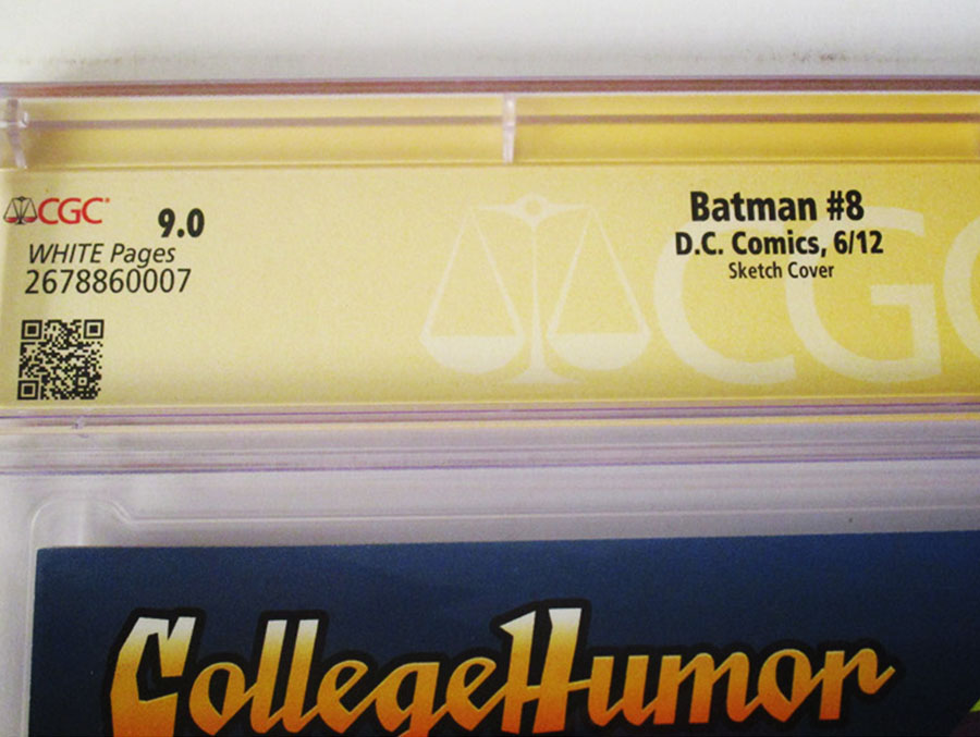 Batman Vol 2 #8 Cover G Incentive Greg Capullo Sketch Cover Signed By James Tynion IV CGC 9.0