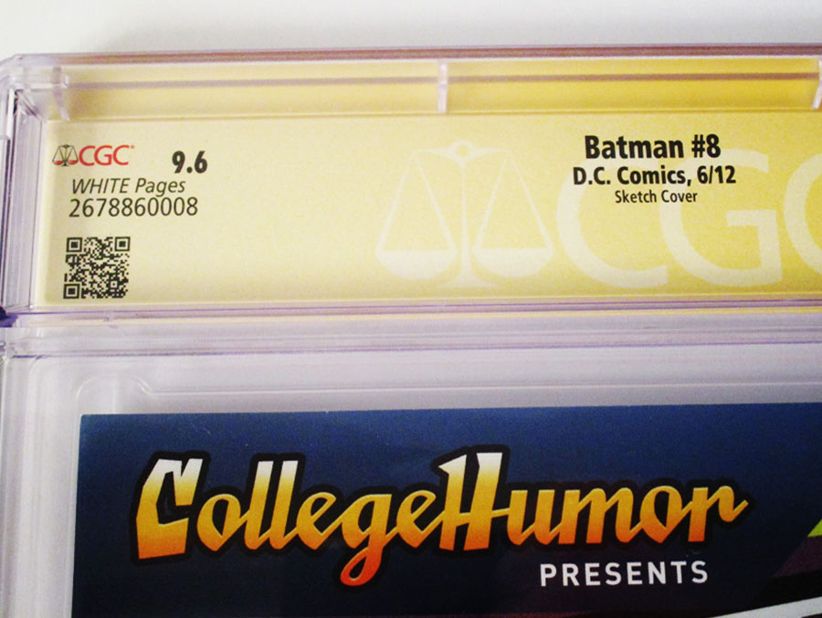 Batman Vol 2 #8 Cover H Incentive Greg Capullo Sketch Cover Signed By James Tynion IV CGC 9.6