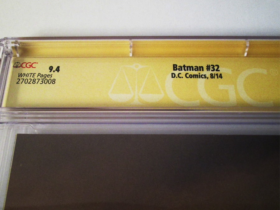 Batman Vol 2 #32 Cover F Regular Greg Capullo Cover (Zero Year Tie-In) Signed By Scott Snyder and Greg Capullo CGC 9.4