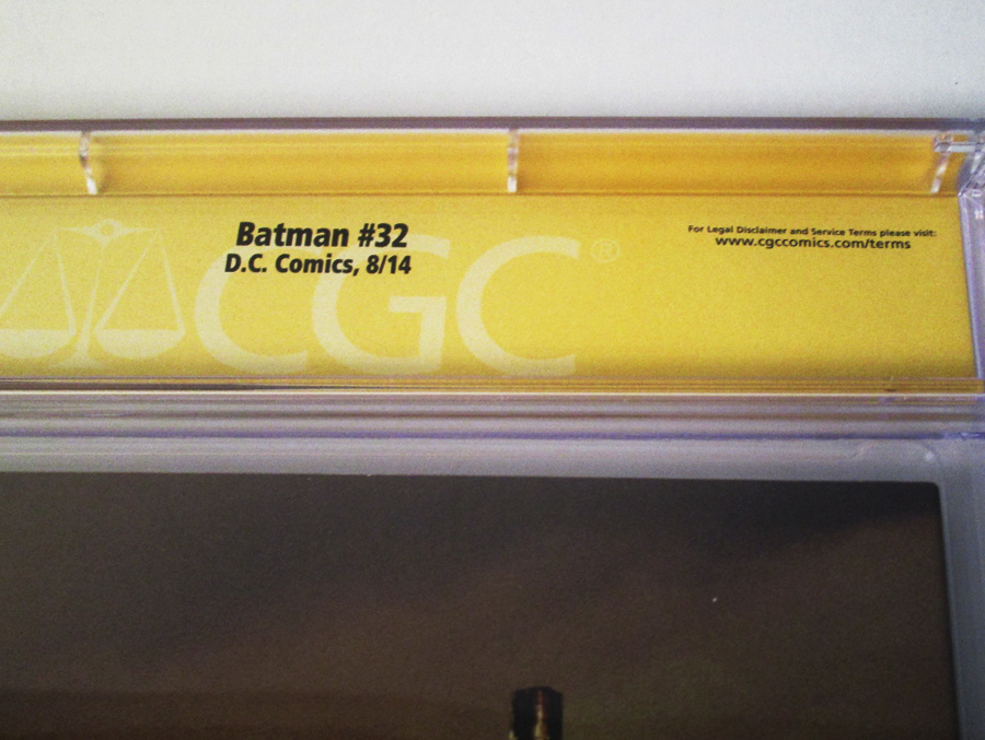 Batman Vol 2 #32 Cover F Regular Greg Capullo Cover (Zero Year Tie-In) Signed By Scott Snyder and Greg Capullo CGC 9.4