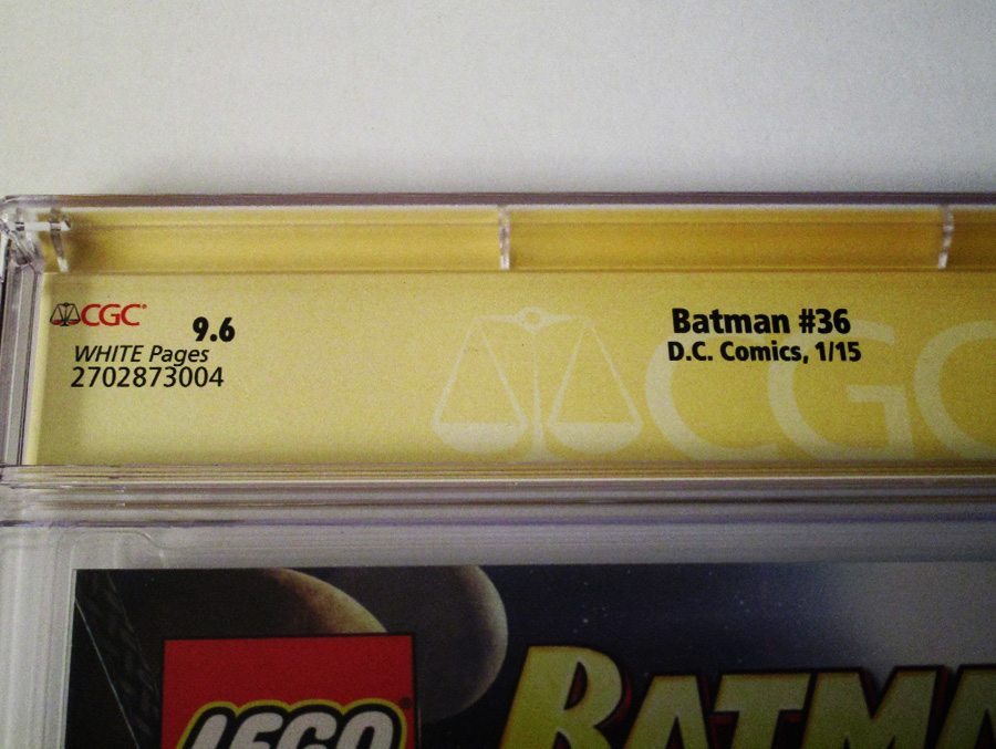 Batman Vol 2 #36 Cover H Regular Greg Capullo Cover Signed By Scott Snyder and Greg Capullo CGC 9.6