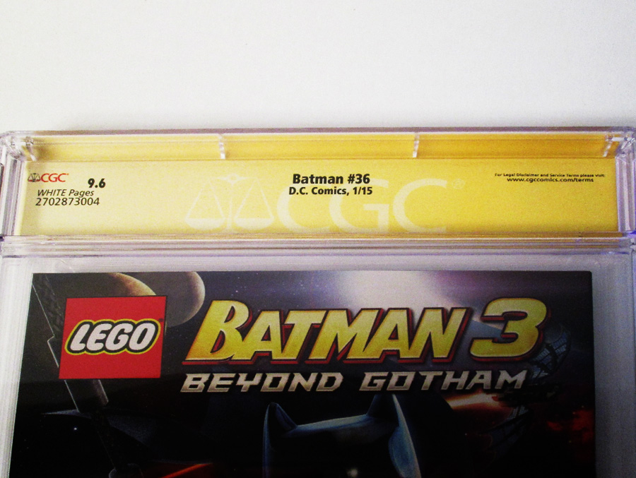 Batman Vol 2 #36 Cover H Regular Greg Capullo Cover Signed By Scott Snyder and Greg Capullo CGC 9.6
