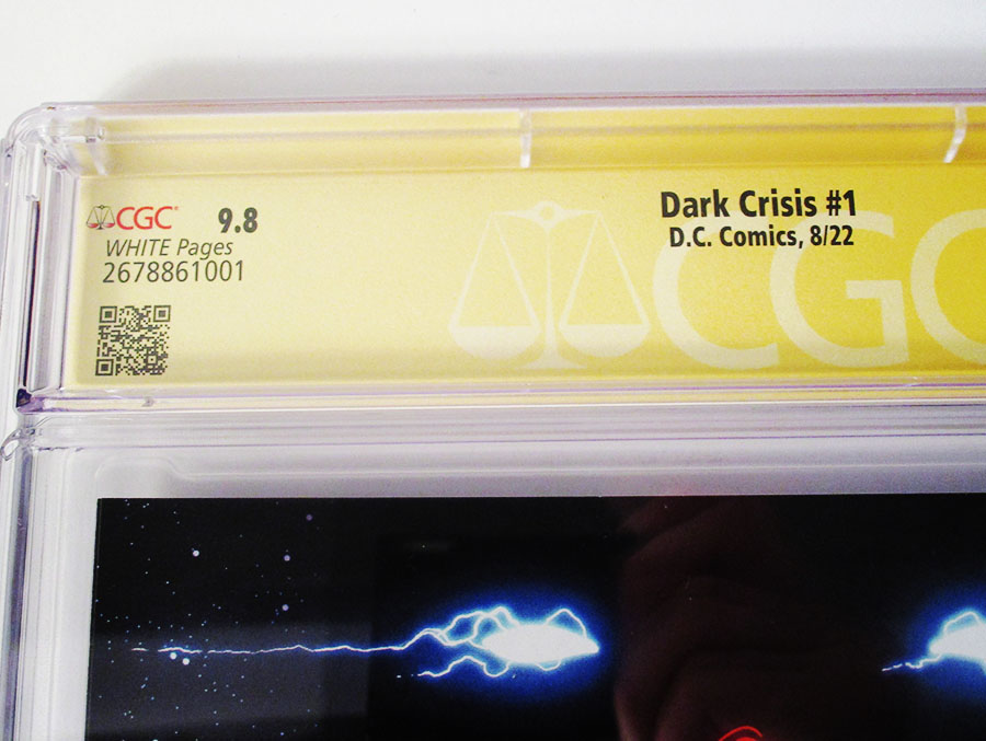 Dark Crisis #1 Cover W Regular Daniel Sampere Wraparound Cover Signed By Joshua Williamson CGC 9.8