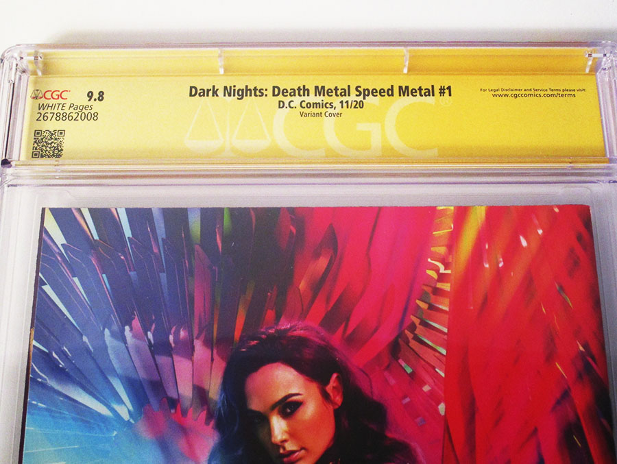Dark Nights Death Metal Speed Metal #1 (One Shot) Cover D Incentive Peach Momoko Variant Cover Signed By Joshua Williamson CGC 9.8