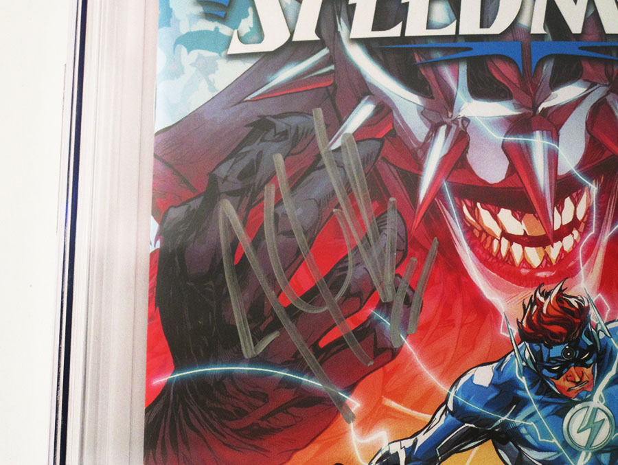 Dark Nights Death Metal Speed Metal #1 (One Shot) Cover E Regular Howard Porter Card Stock Cover Signed By Joshua Williamson CGC 9.8