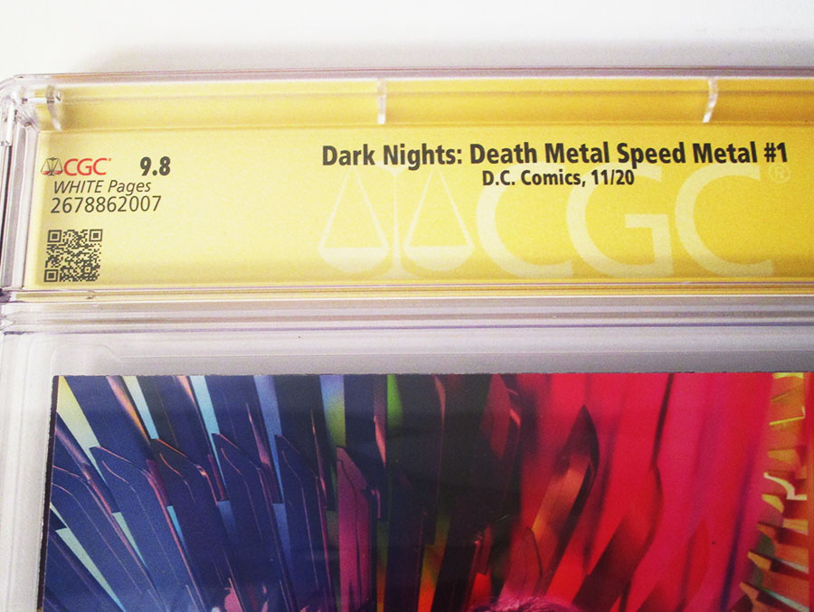 Dark Nights Death Metal Speed Metal #1 (One Shot) Cover E Regular Howard Porter Card Stock Cover Signed By Joshua Williamson CGC 9.8
