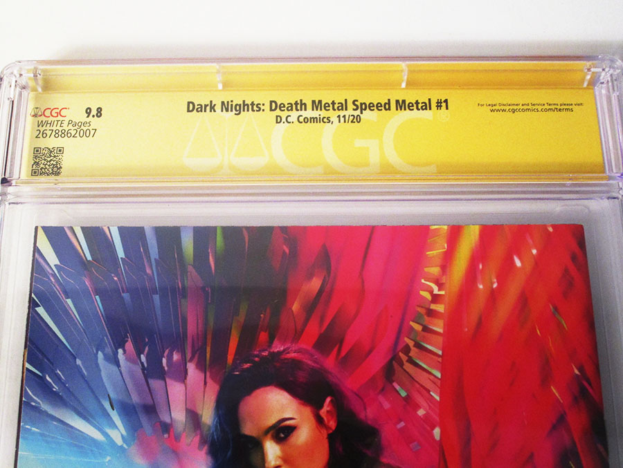 Dark Nights Death Metal Speed Metal #1 (One Shot) Cover E Regular Howard Porter Card Stock Cover Signed By Joshua Williamson CGC 9.8