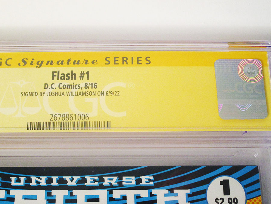 Flash Vol 5 #1 Cover E 1st Ptg Regular Karl Kerschl Cover Signed By Joshua Williamson CGC 9.8