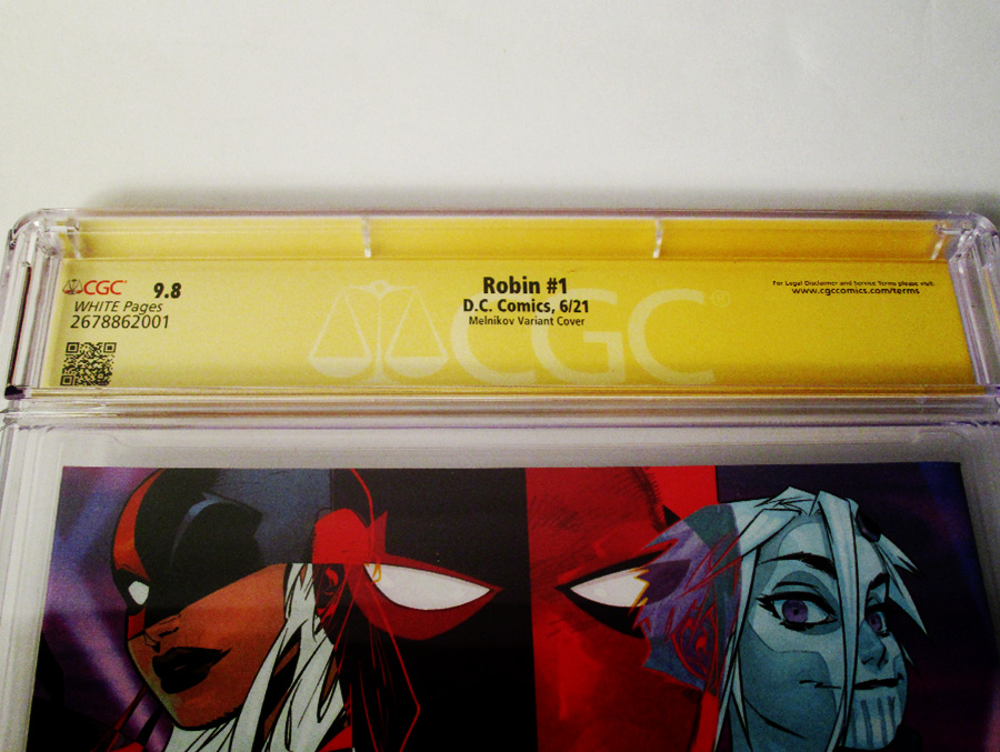 Robin Vol 5 #1 Cover F Variant Gleb Melnikov Wraparound Cover Signed By Joshua Williamson CGC 9.8